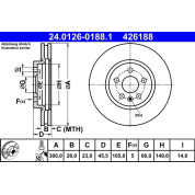 Bremsscheibe | 24.0126-0188.1