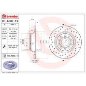 Bremsscheibe HA Xtra | VW Golf,Passat,Sharan 03 | 08.A202.1X