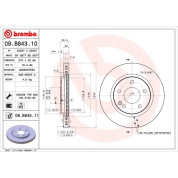 15 481 103 Bremsscheibe VA | MERCEDES Vaneo 02 | 09.B843.11