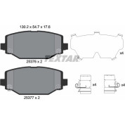 Bremsbelagsatz Chrysler T. Voyager 12 | 2537601