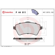 BREMBO Bremsklötze VA | LAND ROVER | P 44 011