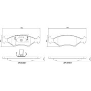 BREMBO Bremsklötze VA | FORD Escort, Fiesta, Orion 80-02 | P 24 043