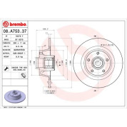 72 482 052 m.Radl. Bremsscheibe HA | RENAULT Megane Coupe 09 | 08.A753.37