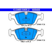 Bremsbelagsatz Bmw S. E46 98-/E36 90-/E85 Z4 03 | 13.0460-5405.2