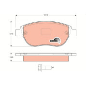 Bremsklötze VA | CITROEN Berlingo,C3,Xsara,PEUG 98 | GDB1464