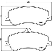 BREMBO Bremsklötze VA | MERCEDES GLK-Klasse 08-15 | P 50 086