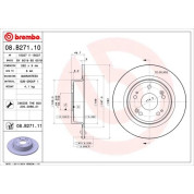 86 482 034 Bremsscheibe HA | HONDA Accord 08 | 08.B271.11