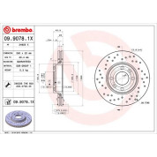 Bremsscheibe VA Xtra | DACIA Logan RENAULT Clio, Megane 01 | 09.9078.1X