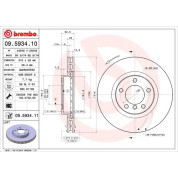 11 481 030 Bremsscheibe VA li | BMW E36 M3 92 | 09.5934.11