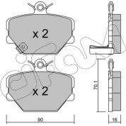 Bremsklötze VA | SMART Fortwo,CC,Roadster 98 | 822-341-0