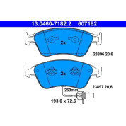 Bremsbelagsatz Vw P. Phaeton 3.0-6.0 4Motion 02-16 | 13.0460-7182.2