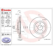 Bremsscheibe VA | RENAULT | 09.D943.11