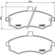 BREMBO Bremsklötze VA | HYUNDAI Elantra, Matrix 00-10 | P 30 020