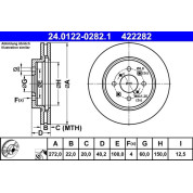 Bremsscheibe | 24.0122-0282.1