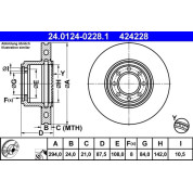 Bremsscheibe | 24.0124-0228.1