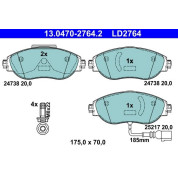 Bremsbelagsatz Sitz P. Alhambra 1,4-2,0 10- Keramik | 13.0470-2764.2