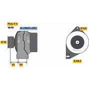 Lichtmaschine | FIAT,LANCIA,FORD | 0 986 049 540