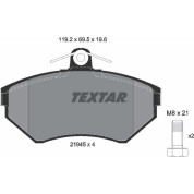 Bremsbelagsatz Vw P. A4 -99/Passat -99 1,6-1,9 Ohne Sensor 119X69 | 2194503