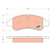 Bremsklötze VA | CITROEN Berlingo,Xsara,C2,C3,C4,PEUG 96 | GDB1563