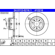 Bremsscheibe | 24.0112-0216.1