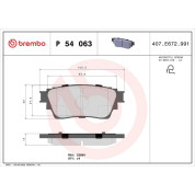 BREMBO Bremsklötze HA | MITSUBISHI Eclipse Cross 17 | P 54 063