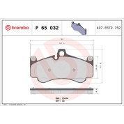 BREMBO Bremsklötze VA | PORSCHE 911 97-12 | P 65 032