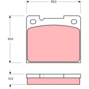 Bremsklötze HA | VOLVO 240,260,740,760,940,960 74 | GDB1066