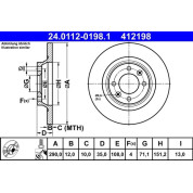 Bremsscheibe | 24.0112-0198.1