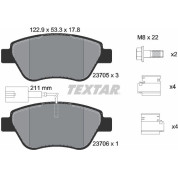 Bremsbelagsatz Fiat P. Stilo 1.2/1.6 16V 01-/Idea Mit Sensor | 2370502