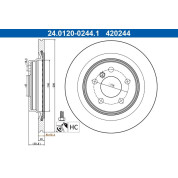 Bremsscheibe | 24.0120-0244.1