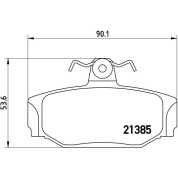 BREMBO Bremsklötze HA | VOLVO 740/760/940/960 87 | P 86 009