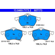 Bremsbelagsatz Opel P. Astra/Zafira 2.0 99-05 Mit Sensor | 13.0460-7173.2