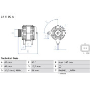 Lichtmaschine | CITROEN,FIAT,PEUGEOT | 0 986 080 190