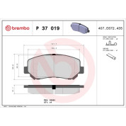 BREMBO Bremsklötze VA | JEEP Cherokee 13 | P 37 019