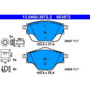 Bremsbelagsatz Citroen T. C4 Picasso 13 | 13.0460-3872.2