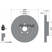 Bremsscheibe Toyota P. Avensis 03- D4D | 92135603