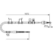 Handbremsseil li | HYUNDAI | 1987482713