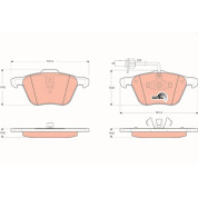 Bremsklötze VA | FORD,SEAT,VW Sharan,T4 95 | GDB1460