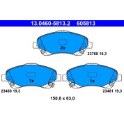 Bremsbelagsatz Toyota P. Avensis 03 | 13.0460-5813.2