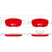 Bremsbelagsatz Citroen P. Berlingo/C4/Ds4 06- Dtec Cotec | GDB1690DTE