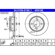 Bremsscheibe | 24.0109-0186.1