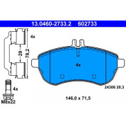 Bremsbelagsatz Db P. W204 C180-300 Ohne Sport | 13.0460-2733.2