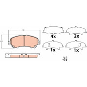 Bremsklötze VA | NISSAN Qashqai 13 | GDB3622