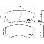 BREMBO Bremsklötze VA | OPEL Frontera, Monterey 91-02 | P 59 020