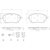 BREMBO Bremsklötze VA | PEUGEOT 308 14 | P 61 128