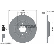 Bremsscheibe Citroen T. C4/Ds4 1.2-2.0 09 | 92231303