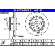 Bremsscheibe | 24.0109-0169.1