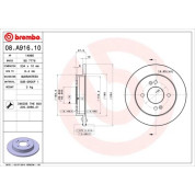 94 482 002 Bremsscheibe HA | HYUNDAI i10,KIA Picanto 04 | 08.A916.10