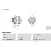 Lichtmaschine | VOLVO,FORD | 0 986 082 590