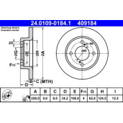 Bremsscheibe | 24.0109-0184.1